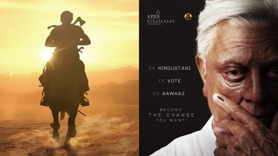 Kamal Haasan released two new posters from Indian 2. Kamal Haasan released two new posters from Indian 2.