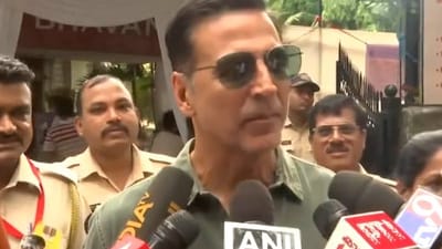 Actor Akshay Kumar stepped out early Monday morning to vote in the Lok Sabha elections in Mumbai. This is the first time Kumar has voted since receiving the Indian citizenship. (ANI) Actor Akshay Kumar stepped out early Monday morning to vote in the Lok Sabha elections in Mumbai. This is the first time Kumar has voted since receiving the Indian citizenship. (ANI)