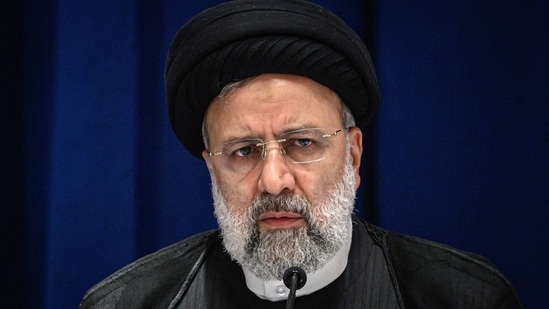 Iranian President Ebrahim Raisi speaks during a press conference in New York. (AFP file)