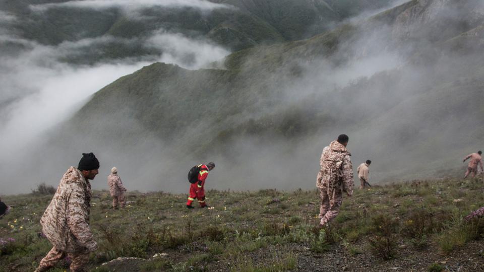 Rescue team works following a crash of a helicopter carrying Iran’s President Ebrahim Raisi, in Varzaqan, East Azerbaijan Province. (Reuters/WANA) Rescue team works following a crash of a helicopter carrying Iran’s President Ebrahim Raisi, in Varzaqan, East Azerbaijan Province. (Reuters/WANA)