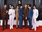 K-Pop band BTS arrives at the 64th Annual Grammy Awards in Las Vegas. (Photo: Jordan Strauss/Invision/AP)