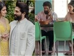 Allu Arjun and Sneha were clicked eating out at a dhaba. Allu Arjun and Sneha were clicked eating out at a dhaba.