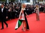 Cate Blanchett poses on the red carpet during arrivals for the screening of the film "The Apprentice" in competition at the 77th Cannes Film Festival in Cannes, France, May 20, 2024. REUTERS/Clodagh Kilcoyne     TPX IMAGES OF THE DAY