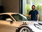 Naga Chaitanya poses with his brand new Porsche. (Pic: Instagram/Porsche Centre Chennai)