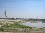 The Yamuna has started drying up due to extensive heat at Wazirabad in New Delhi. (Sanchit Khanna/HT Photo) The Yamuna has started drying up due to extensive heat at Wazirabad in New Delhi. (Sanchit Khanna/HT Photo)