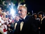 Kevin Costner meets fans after the screening of the film Horizon: An American Saga at the 77th edition of the Cannes Film Festival.