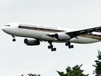 A Singapore Airlines flight was going from London to Singapore. A Singapore Airlines flight was going from London to Singapore.