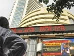 RVNL share price: The stock market index on a display screen at the Bombay Stock Exchange (BSE) building in Mumbai. RVNL share price: The stock market index on a display screen at the Bombay Stock Exchange (BSE) building in Mumbai.
