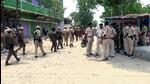 Police held a flag march in Chapra after the clashes on Tuesday. (ANI)