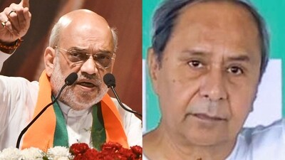 Union home minister Amit Shah and Odisha chief minister Naveen Patnaik Union home minister Amit Shah and Odisha chief minister Naveen Patnaik