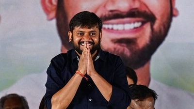 Indian National Congress (INC) party leader and candidate from North East Delhi Kanhaiya Kumar. (AFP) Indian National Congress (INC) party leader and candidate from North East Delhi Kanhaiya Kumar. (AFP)