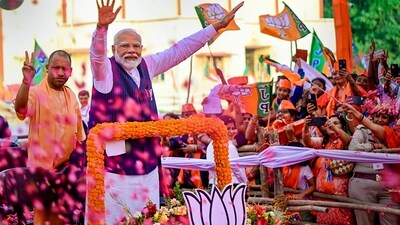 Varanasi: Prime Minister Narendra Modi during Nari Shakti Sammelan in Varanasi, Tuesday, May 21, 2024. (PTI Photo) (PTI05_21_2024_000317B) (PTI) Varanasi: Prime Minister Narendra Modi during Nari Shakti Sammelan in Varanasi, Tuesday, May 21, 2024. (PTI Photo) (PTI05_21_2024_000317B) (PTI)