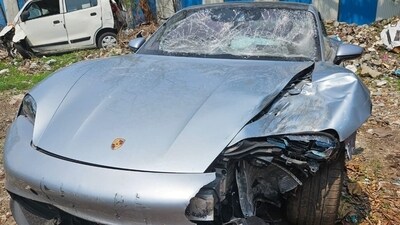 The action was taken after the police discovered that the Porsche car, which the father had bought for his son in March this year, had not yet been registered. HT Photo The action was taken after the police discovered that the Porsche car, which the father had bought for his son in March this year, had not yet been registered. HT Photo