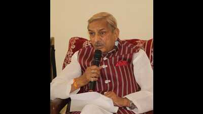 Pramod Tiwari addressing media persons in Pratapgarh on Tuesday (HT Photo) Pramod Tiwari addressing media persons in Pratapgarh on Tuesday (HT Photo)
