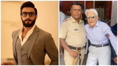 Ranveer Singh has shared a picture of his nana, who stepped out to cast his vote in Mumbai yesterday.