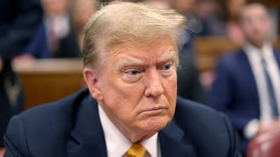 Former US President Donald Trump at Manhattan criminal court in New York, US, on Tuesday, May 21, 2024. Trump faces 34 felony counts of falsifying business records as part of an alleged scheme to silence claims of extramarital sexual encounters during his 2016 presidential campaign. Photographer: Michael M. Santiago/Getty Images/Bloomberg (Bloomberg) Former US President Donald Trump at Manhattan criminal court in New York, US, on Tuesday, May 21, 2024. Trump faces 34 felony counts of falsifying business records as part of an alleged scheme to silence claims of extramarital sexual encounters during his 2016 presidential campaign. Photographer: Michael M. Santiago/Getty Images/Bloomberg (Bloomberg)