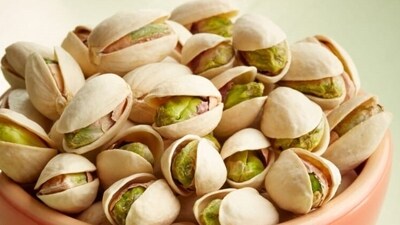 10. Pistachios are a great source of melatonin. It improves your sleep and relaxation. 10. Pistachios are a great source of melatonin. It improves your sleep and relaxation. 
