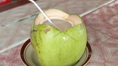 7. Coconut water is great electrolyte that keeps you energetic and satiated. (Wikipedia) 7. Coconut water is great electrolyte that keeps you energetic and satiated. (Wikipedia)