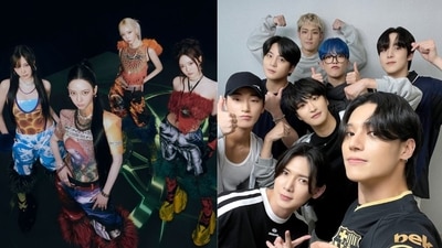 aespa will perform at several university festivals this week, whereas Ateez will be at the Yonsei University Festival on May 26. aespa will perform at several university festivals this week, whereas Ateez will be at the Yonsei University Festival on May 26.