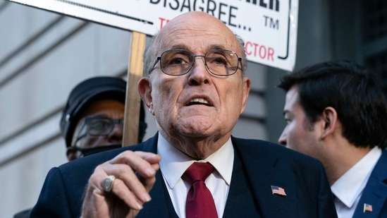 Rudy Giuliani pleads not guilty in Arizona court to charges of conspiring to overturn 2020 election results (AP Photo/Jose Luis Magana, File) (AP)