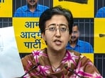 Delhi Minister and Aam Aadmi Party (AAP) leader Atishi during a press conference in New Delhi on May 22. Delhi Minister and Aam Aadmi Party (AAP) leader Atishi during a press conference in New Delhi on May 22.