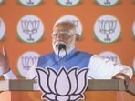 Prime Minister Narendra Modi at the poll rally in Delhi's Dwarka.(BJP/X)