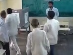 YSRCP MLA P Ramakrishna Reddy was caught on camera damaging an EVM in Andhra Pradesh.