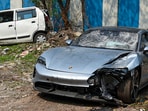 The Porsche Taycan, involved in the Pune accident, was running without a licence plate. (PTI)