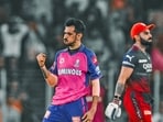 Yuzvendra Chahal claimed the big wicket of Virat Kohli. Yuzvendra Chahal claimed the big wicket of Virat Kohli.