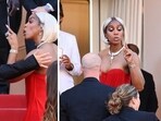 Kelly Rowland had a brief altercation with a security guard. Kelly Rowland had a brief altercation with a security guard.