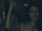 Woman dancing to Senorita at M Chinnaswamy Stadium in Bengaluru. Woman dancing to Senorita at M Chinnaswamy Stadium in Bengaluru.