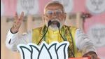 PM Narendra Modi addresses an election public meeting for Lok Sabha polls,in Motihari on Tuesday (HT File Photo/Santosh Kumar)
