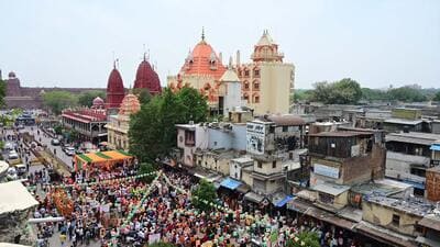 A top view of the Chandni Chowk constituency. (Vipin Kumar/HT Photo) A top view of the Chandni Chowk constituency. (Vipin Kumar/HT Photo)