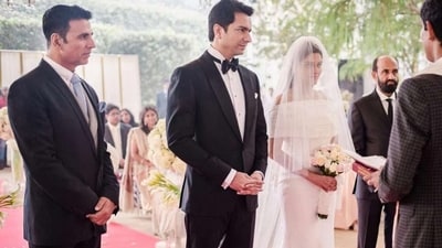 Actor Akshay Kumar shares a close bond with his Khiladi 786 co-star Asin's husband Rahul Sharma. Actor Akshay Kumar shares a close bond with his Khiladi 786 co-star Asin's husband Rahul Sharma.