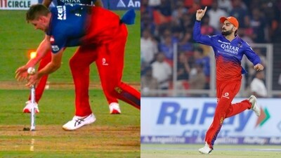 Virat Kohli and Cameron Green inflicted the run out of Dhruv Jurel (X and ANI Images) Virat Kohli and Cameron Green inflicted the run out of Dhruv Jurel (X and ANI Images)