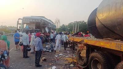 Ludhiana police initiated a rescue operation after receiving information about the mishap and rushed the victims to hospital. (HT Photo)