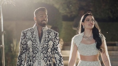 Hardik Pandya and Natasa Stankovic at their wedding celebrations. (File Photo) Hardik Pandya and Natasa Stankovic at their wedding celebrations. (File Photo)