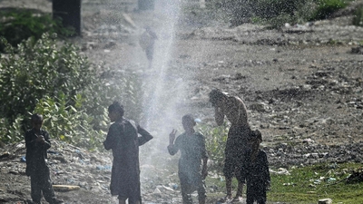 "In Punjab and Haryana, maximum temperatures have registered a marginal drop due to a prevailing western disturbance but they will increase gradually hereafter by 2 to 3 degrees. we have already issued a 'red alert' for these two states. In neighbouring Uttar Pradesh, we have issued a red alert for the next five days and an orange alert for northern parts of Madhya Pradesh," Kumar added. (AFP) "In Punjab and Haryana, maximum temperatures have registered a marginal drop due to a prevailing western disturbance but they will increase gradually hereafter by 2 to 3 degrees. we have already issued a 'red alert' for these two states. In neighbouring Uttar Pradesh, we have issued a red alert for the next five days and an orange alert for northern parts of Madhya Pradesh," Kumar added. (AFP)
