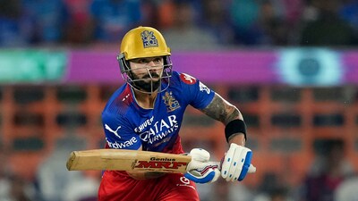 Virat Kohli plays a shot during the Indian Premier League (IPL) 2024 T20 cricket match between Royal Challengers Bengaluru and Rajasthan Royals (PTI) Virat Kohli plays a shot during the Indian Premier League (IPL) 2024 T20 cricket match between Royal Challengers Bengaluru and Rajasthan Royals (PTI)