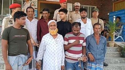 Police said they arrested the Kazi and members of the family of the groom (HT Photo) Police said they arrested the Kazi and members of the family of the groom (HT Photo)