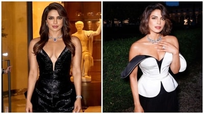 Priyanka Chopra is back to sporting long hair, a day after her wavy bob made headlines. Priyanka Chopra is back to sporting long hair, a day after her wavy bob made headlines.