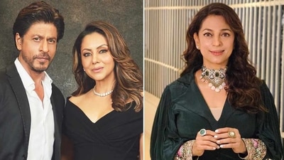 Gauri Khan and Juhi Chawla visited Shah Rukh Khan at the hospital. Gauri Khan and Juhi Chawla visited Shah Rukh Khan at the hospital.