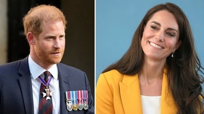 Kate Middleton meeting Prince Harry would be ‘the last thing she needs, a friend of Prince William said (AP Photo/Kirsty Wigglesworth, File, AP Photo/Kin Cheung, Pool, File) Kate Middleton meeting Prince Harry would be ‘the last thing she needs, a friend of Prince William said (AP Photo/Kirsty Wigglesworth, File, AP Photo/Kin Cheung, Pool, File)