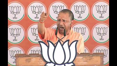 Uttar Pradesh Chief Minister Yogi Adityanath addresses the public meeting ahead of the sixth phase of Lok Sabha Polls, in Basti on Wednesday. (ANI) Uttar Pradesh Chief Minister Yogi Adityanath addresses the public meeting ahead of the sixth phase of Lok Sabha Polls, in Basti on Wednesday. (ANI)