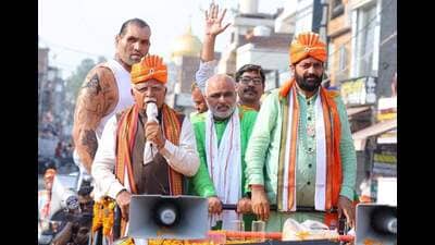When asked about Rahul Gandhi’s campaign in Haryana, Nayab said, “The Congress is divided into different groups internally. (HT Photo)