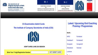 ICSI CS June Admit Card 2024 released at icsi.edu, download link here ICSI CS June Admit Card 2024 released at icsi.edu, download link here