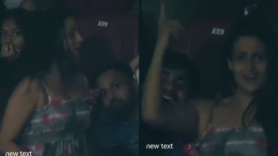 Woman dancing to Senorita at M Chinnaswamy Stadium in Bengaluru. (Instagram/@chattisgarhwale) Woman dancing to Senorita at M Chinnaswamy Stadium in Bengaluru. (Instagram/@chattisgarhwale)