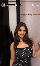 Navya Naveli Nanda wishes Suhana Khan on her 24th birthday Navya Naveli Nanda wishes Suhana Khan on her 24th birthday