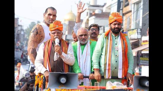 When asked about Rahul Gandhi’s campaign in Haryana, Nayab said, “The Congress is divided into different groups internally. (HT Photo)