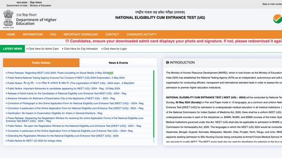 NEET 2024 Answer Key Live: NTA NEET UG provisional key, question papers awaited - Vimarsana News